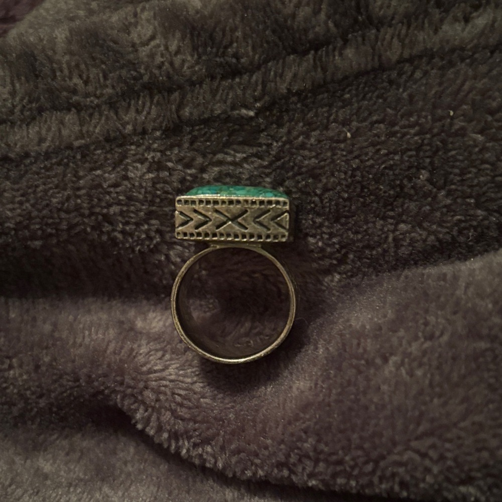 Square Turquoise Ring - image 2